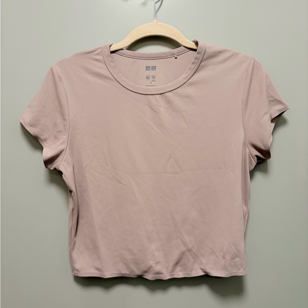 UNIQLO Women’s Short Sleeve Crew Tee - Dusty Rose